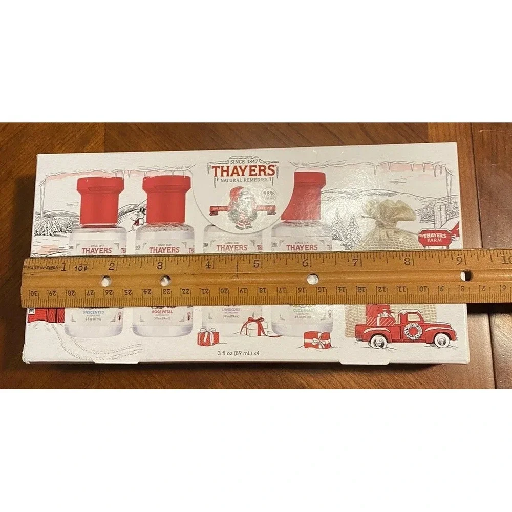 Thayers Holiday Gift Set Facial Toners Witch Hazel Rose Petal Lavender - Picture 7 of 8